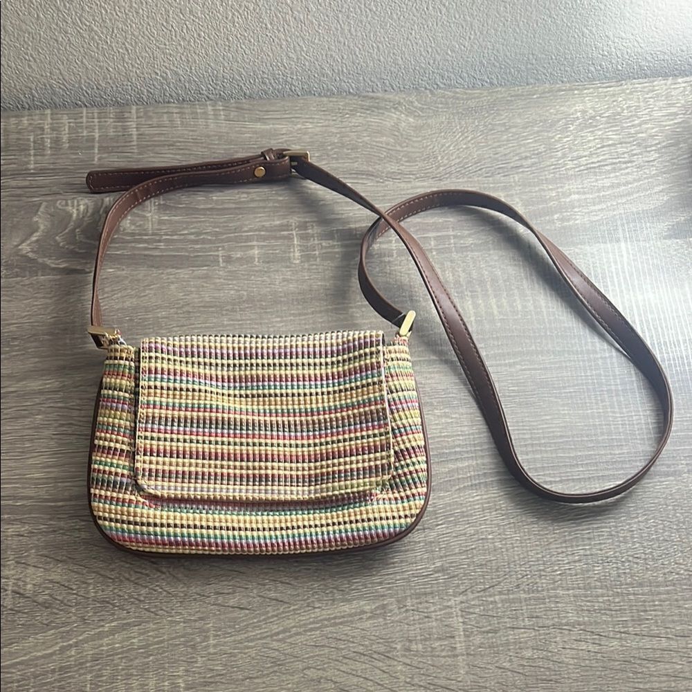 Vintage y2K Liz Claiborne Multicolor Striped Women's Bag